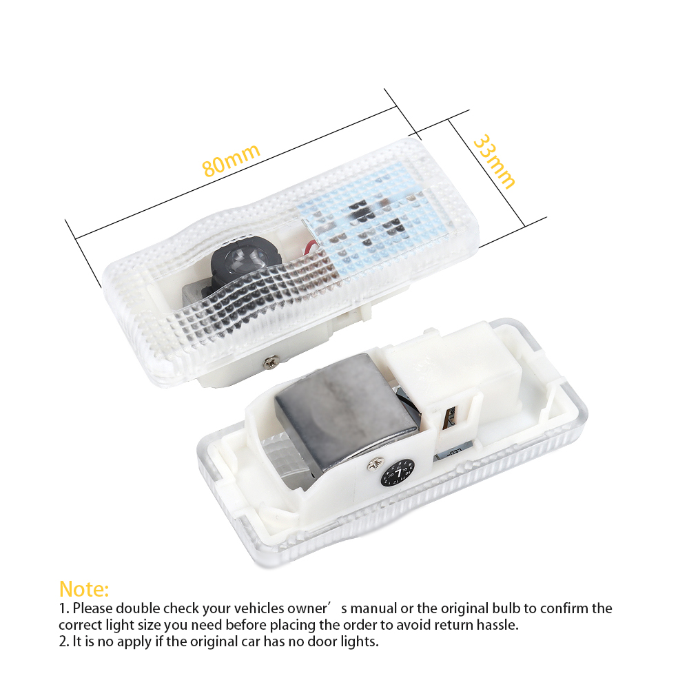 2X LED Car Projector Door Lamp - Lighting Decor Inc ulasan dan harga